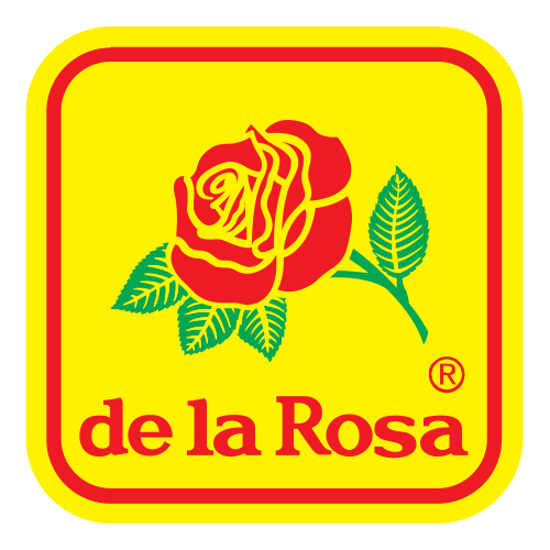 Logo de De la Rosa, marca de confitería mexicana