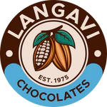 Logo de Langavi Chocolates, fabricante de productos de cacao